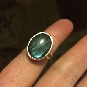 Labradorite Sterling silver ring